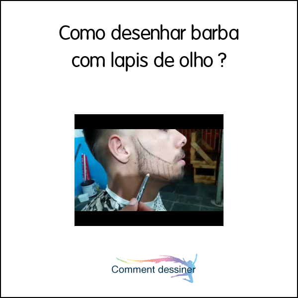 Como desenhar barba com lapis de olho